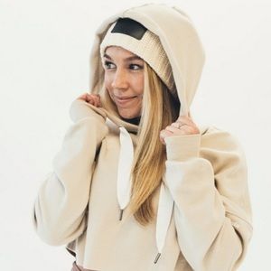 P’tula Cropped Mandi Hoodie Sweatshirt